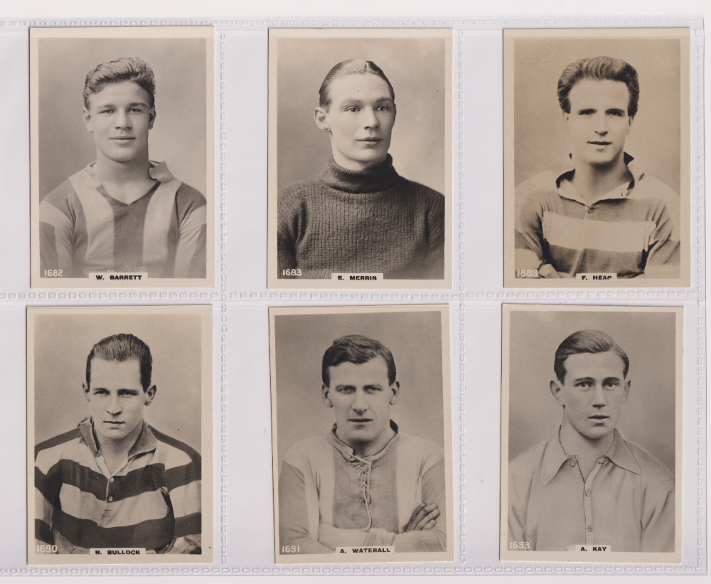 Cigarette cards, Phillips, Footballers (all Pinnace back), 'L' size, 36 different cards, numbered - Image 2 of 6