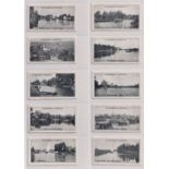 Cigarette cards, Churchman's, 4 sets, Rivers & Broads of Norfolk & Suffolk, East Suffolk