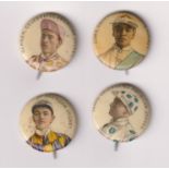 Tobacco issue, USA, Anon (ATC), Celluloid buttons, Horse Racing, Celebrated Jockeys, 'K' size, 4