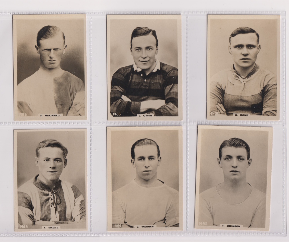 Cigarette cards, Phillips, Footballers (all Pinnace back), 'L' size, 36 different cards, numbered - Image 6 of 6