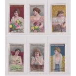 Cigarette cards, Salmon & Gluckstein, Pretty Girl Series 'RASH' (set, 6 cards) (gd/vg) (6)