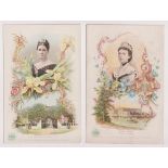 Trade cards, USA, Clark's Spool Cotton, The Leading Women of the World - At Home, 'XL' size (set,