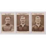 Trade cards, British Chewing Sweets (Oh Boy Gum), Photos of Footballers, Notts Forest, 3 cards,