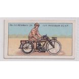 Cigarette card, Gold's, Motor Cycle Series (Grey back, numbered), type card, no 13 (some slight
