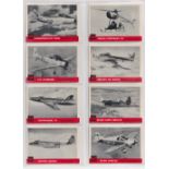 Trade cards, USA, Topps, Jets (Aviation), 2nd Series (nos 122-240), 1950's (119 cards) (gd)