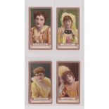 Cigarette cards, Canada, Chas. Mitchell, Actresses FROGA (Green back), 4 cards, Miss Cynthia Brooke,