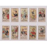 Trade cards, King's Specialities, Proverbs, 14 cards nos 3, 5, 6, 8, 9, 10, 11,12, 14, 17, 19, 21,