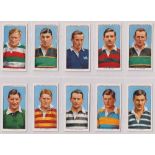 Cigarette cards, 2 sets, Churchman's, Rugby Internationals (50 cards) (mostly gd/vg) & Wills,