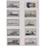 Cigarette cards, Naval, a collection of 32 cards, Player's, England's Naval Heroes, (narrow,