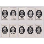 Cigarette cards, Taddy, Prominent Footballers (London Mixture), Woolwich Arsenal (set, 10 cards) (
