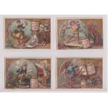 Trade cards, Liebig, 2 sets, The Fine Arts 1 Ref S107 & Theft 2 (Harlequins) Ref S136 (gd)