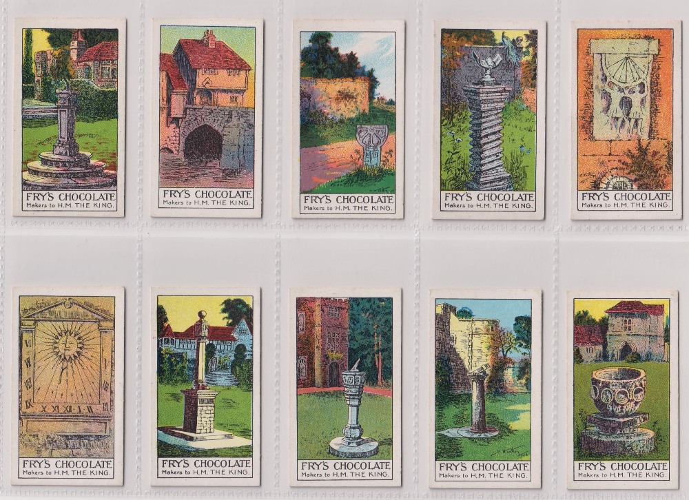 Trade cards, Fry's, Ancient Sundials, (set, 50 cards) (gd/vg)