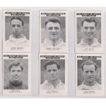 Trade cards, News Chronicle, Footballers, Preston North End, two sets with different printings,
