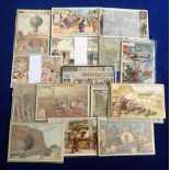 Trade cards, Liebig, a collection of 15, wrapped, Italian language sets (not individually checked