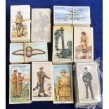 Cigarette cards, a collection of 10 Military sets, Ardath Britain's Defenders, Carreras Britain's