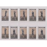 Cigarette cards, Morris, Golf Stroke Series (set, 25 cards) (gd/vg) (25)