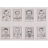 Trade cards, Barratt's, Famous Footballers (Non descriptive), 1948-49, ref HB-37B (set, 50 cards,