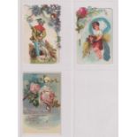 Cigarette cards, Canada, L. LaRue, Jr., Montreal, three different cards, non-inset?, two die with