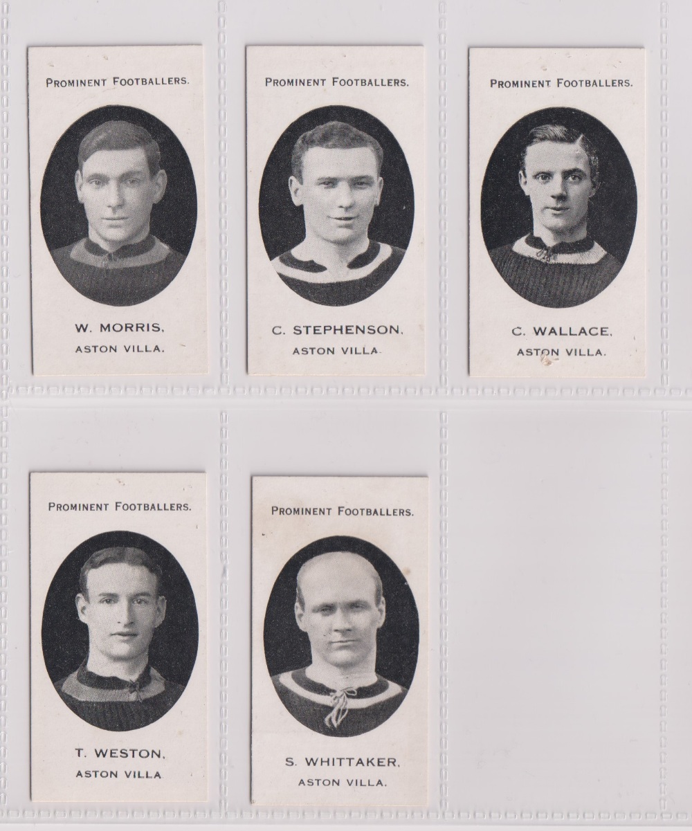 Cigarette cards, Taddy, Prominent Footballers (London Mixture), Aston Villa (set of 15 cards) ( - Image 3 of 4