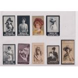 Cigarette cards, Actresses, a selection of 9 type cards inc. issues by Hill's, Cohen Weenen,