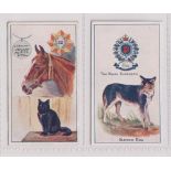 Cigarette cards, Robinson's, Regimental Mascots, two type cards, nos 23 & 24 (gd/vg) (2)