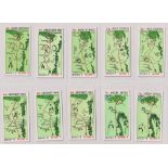 Cigarette cards, Churchman's, Can you beat Bogey at St Andrews? (set, 55 cards) (mainly vg)