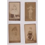 Cigarette cards, USA, Just So, Photographic cards, Beauties, 8 different cards, approx. 100mm x 60mm