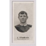 Cigarette card, Taddy, Footballers (New Zealand), type card, J. O'Sullivan (good) (1)