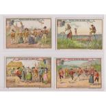 Trade cards Liebig, Customs of the Ancient Provinces, Ref S728 (set, 6 cards) (2 with minor back