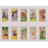 Trade cards, Como Confectionery, Noddy & His Playmates (set, 50 cards) (vg)