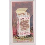 Cigarette card, Smith's, Advertising card, 'Smith's Garden Party Cigarettes' illustrated with