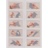 Cigarette cards, Smith's, Shadowgraphs, (set, 25 cards) (all with matching Smith Glasgow mixture