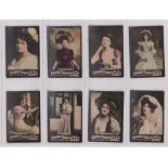 Cigarette cards, India, Crown Tobacco Co, Bombay, Photo Series, 'M' size, Actresses (hand-coloured),