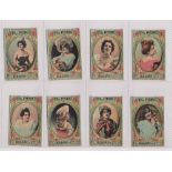 Cigarette cards, Peru, Roldan, Actresses, ref R50-61-3, plain backs (set, 98 cards, unrecorded as