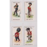 Cigarette cards, Hudden, Soldiers of the Century, 4 cards nos 37, 39, 41 & 42 (slight album corner