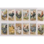 Trade cards, Spratt's, Prize Poultry (set, 12 cards) (two with back damage, nos 6 & 8, rest fair/gd)