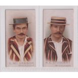 Cigarette cards, Wills, Cricketers 1896, two type cards, both Middlesex, G. McGregor & A.E. Stoddart