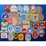 Beer labels, a mixed selection of 32 labels, various shapes, sizes & breweries inc. Strathclyde