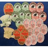 Beer labels, Truman's, John Roberts, Three Tuns Brewery, Bishop's Castle, a mixed selection of