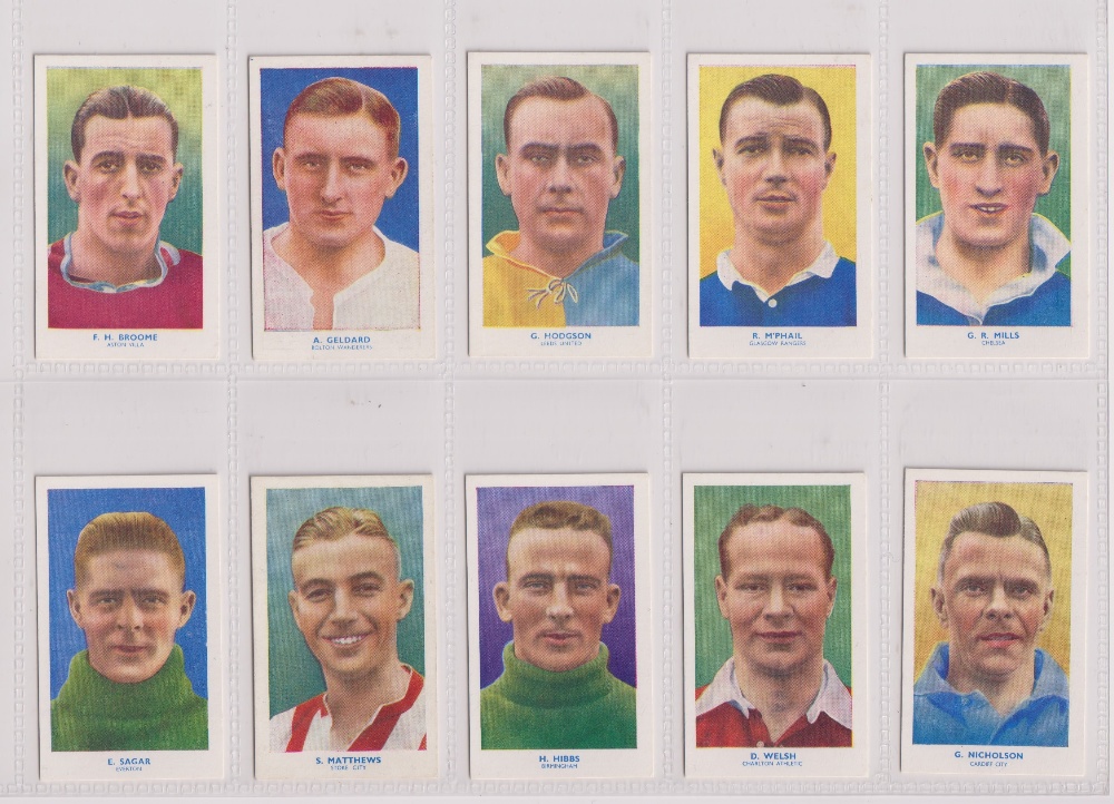 Cigarette cards, 5 sets, Churchman's, Association Footballers 1st & 2nd Series, Hill's, Famous