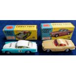 Toys, Corgi, 2 boxed die-cast vehicles. Aston Martin Competition Model with opening bonnet and Volvo
