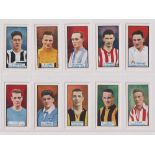 Trade cards, Thomson, two sets, Footballers - Motor Cars (double sided, 24 cards) & This Year's