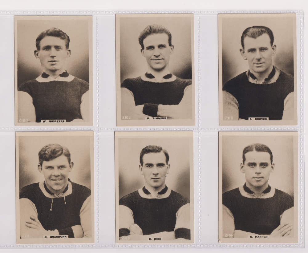 Cigarette cards, Phillips, Footballers (all Pinnace back), 'L' size, 36 different cards, numbered - Image 5 of 6