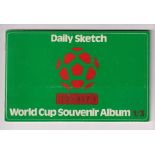 Trade cards, Daily Sketch, World Cup Souvenir Album Mexico 70, set of 40 cards laid down in