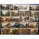 Postcards, Surrey, a comprehensive collection of approx. 40 cards of The Borough Farnham, Surrey,