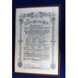 Football, Clapton FC, framed presentation item issued by the Football Association in recognition