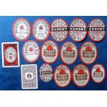 Beer labels, William Murray & Co Ltd, Edinburgh, a selection of 13 vertical oval labels, Oatmeal
