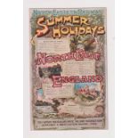 Postcard, North Eastern Railway poster advert No.1 Summer Holiday (vg)