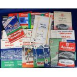 Football programmes, a collection of 48 England home programmes 1947/1979 inc. Sweden (at Arsenal)