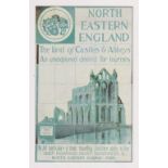 Postcard, North Eastern Railway poster advert No. 7 Whitby Abbey (vg)